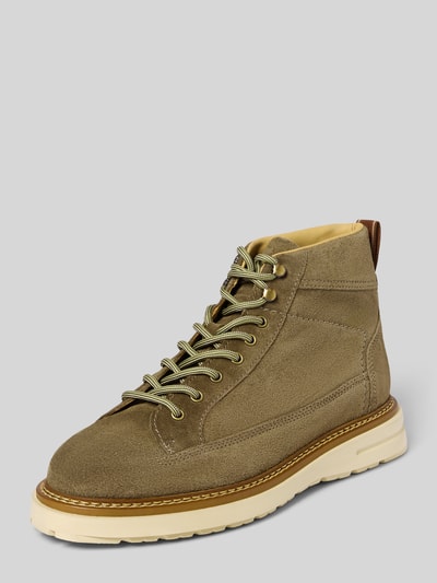 Gant Veterschoenen met gestructureerde zool, model 'Hillprep' Olijfgroen - 1