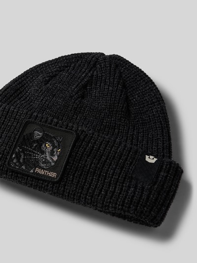 GOORIN BROS. Beanie met motiefpatch, model 'THE PANTHER BEANIE' Antraciet gemêleerd - 2