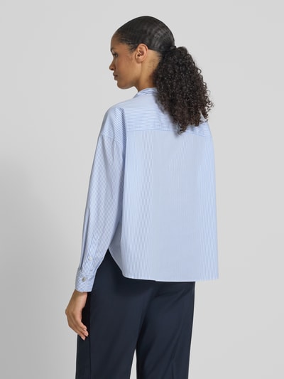 JOOP! Regular fit comfortabele blouse met stitching, model 'BENINA' Lichtblauw - 5