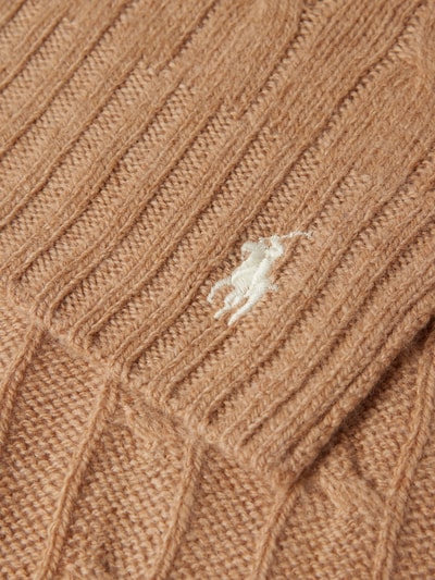 Polo Ralph Lauren Wollen sjaal met logostitching Camel - 2