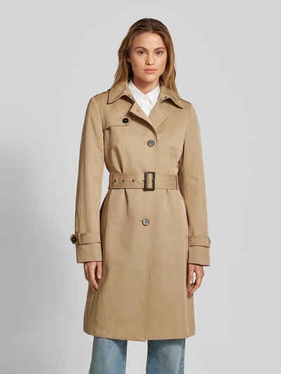 Jake*s Casual Trenchcoat mit Taillengürtel Sand 4