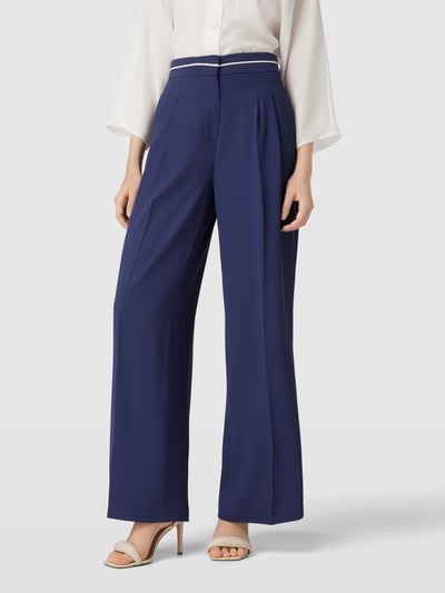 More & More Pantalon met bandplooien Marineblauw - 4