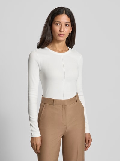 OPUS Longsleeve in Ripp-Optik Modell 'Sadalie' Ecru 4
