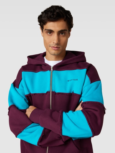 Botter Oversized Sweatjacke aus Bio-Baumwolle Violett 3