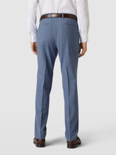 BOSS Pantalon met fijn structuurmotief, model 'Lenon' Blauw - 5