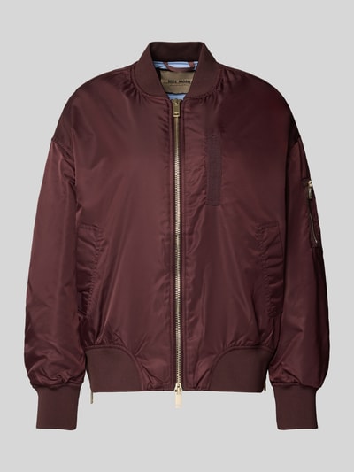 MOS MOSH Bomberjacke mit Zweiwege-Reißverschluss Modell 'Ruby' Bordeaux 2