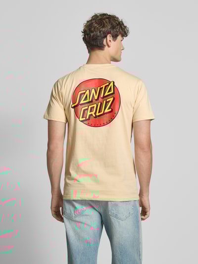 SANTA CRUZ T-Shirt mit Label-Print Beige 5