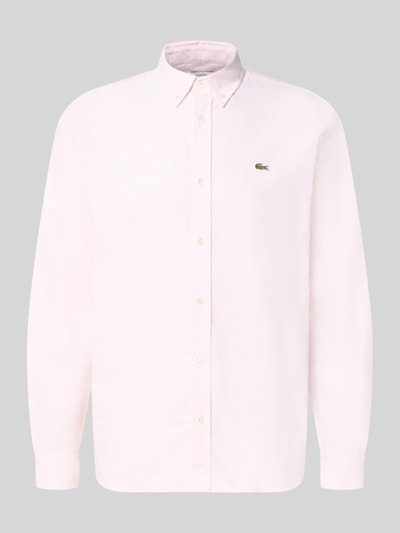 Lacoste Regular Fit Freizeithemd aus reiner Baumwolle Hellrosa 1