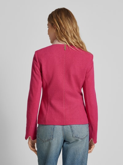 WHITE LABEL Taillierter Blazer mit Stehkragen Pink 5