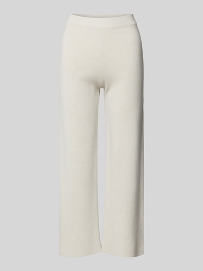 MAERZ Muenchen Wide leg broek met elastische band Beige gemêleerd - 2