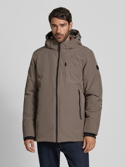 CARS JEANS Kurtka z kapturem model ‘HARWICK’ Szarobrązowy 4