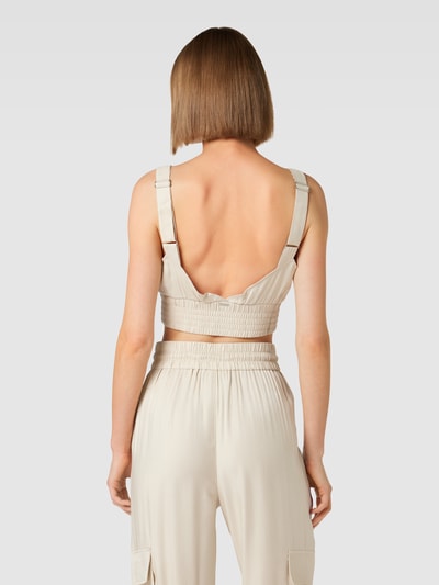 Guess Cropped Top mit Label-Details Sand 5