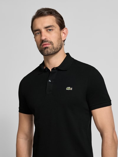 Lacoste Koszulka polo o kroju slim fit z czystej bawełny Czarny 3
