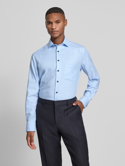 OLYMP Modern Fit Businesshemd mit Kentkragen Modell 'Global Kent' Bleu 4