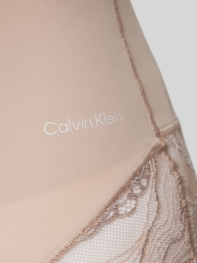 Calvin Klein Underwear Body met kanten inzetstuk Beige - 2