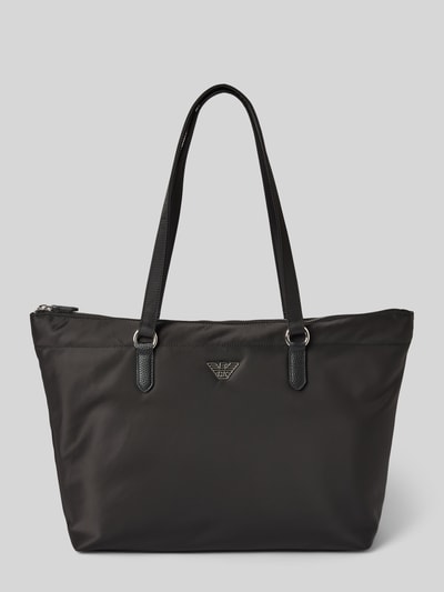 Emporio Armani Handtas met labelapplicatie, model 'UTILITY' Zwart - 2