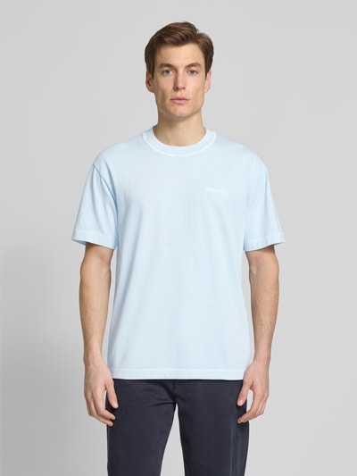 Marc O'Polo Regular Fit T-Shirt aus reiner Baumwolle Bleu 4