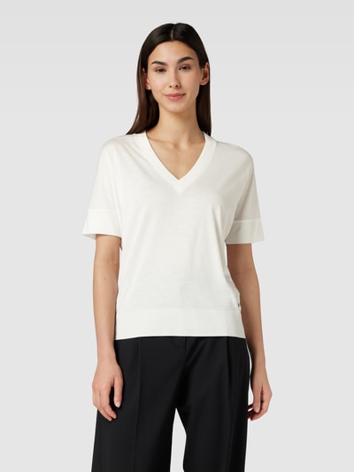 Windsor T-shirt met V-hals Offwhite - 4