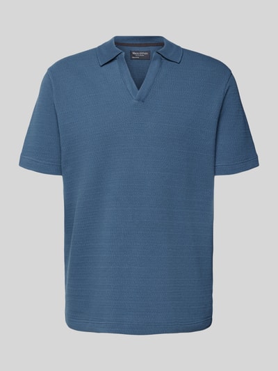 Marc O'Polo Regular fit poloshirt van een mix van katoen en elastaan Blauw - 2