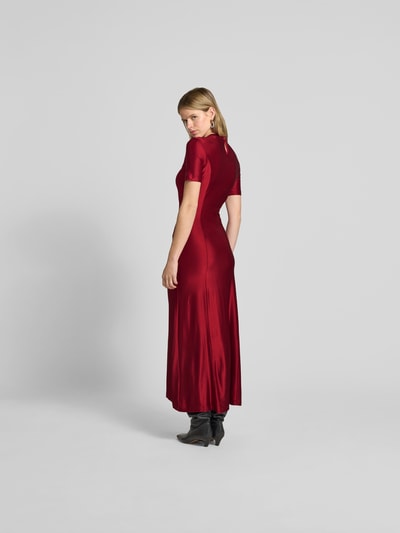 Rabanne Maxikleid mit Raffungen Rot 5