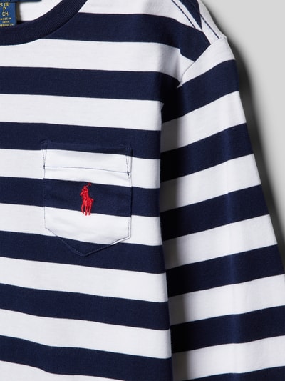 Polo Ralph Lauren Teens Bluzka z długim rękawem i wyhaftowanym logo Granatowy 3