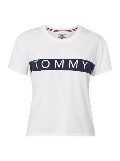 Tommy Jeans Boxy Fit T-Shirt mit Logo-Print  Weiss 2