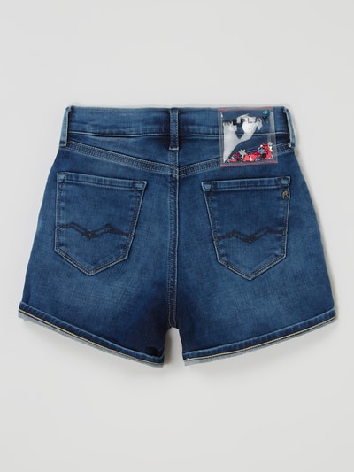 Replay Skinny Fit High Waist Jeansshorts mit Stretch-Anteil Modell 'Gemy' Blau 3