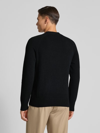 Les Deux Sweter z dzianiny z prążkowanymi wykończeniami Czarny 5