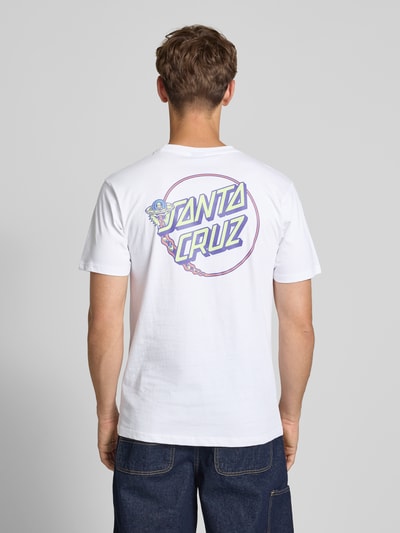 SANTA CRUZ T-Shirt mit Motiv-Print Modell 'WINKOWSKI UFO DOT' Weiss 5