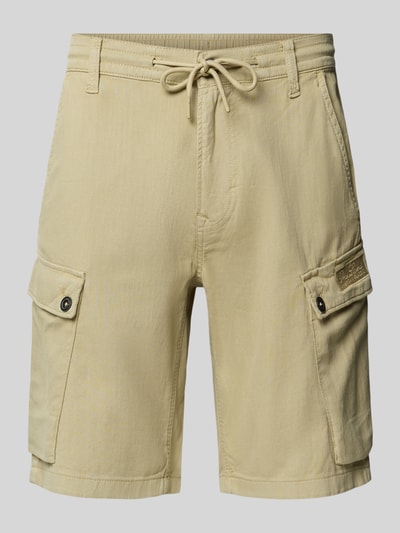 Produktfoto, Shorts mit Cargotaschen und Tunnelzug von PME Legend in Beige aus Reine Baumwolle, Regular-Fit, sichtbare Struktur