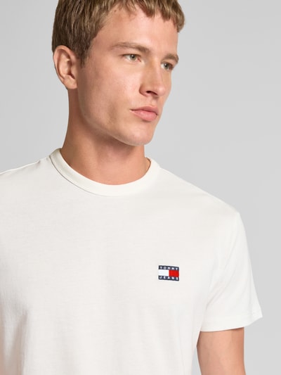 Tommy Jeans Regular fit T-shirt van puur katoen Offwhite - 3