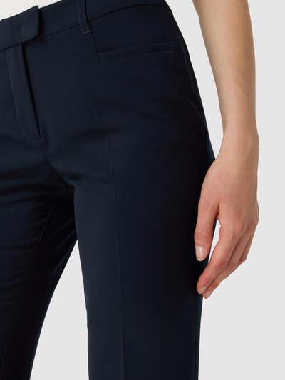 Betty Barclay Stoffen broek met rechte pasvorm en persplooien  Marineblauw - 3