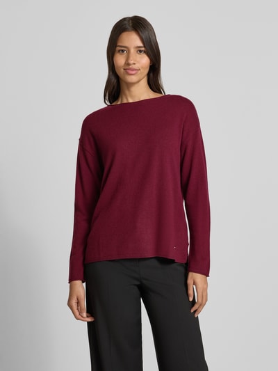 Brax Wollen pullover met kasjmier, model 'STYLE.LIZ' Bordeaux - 4