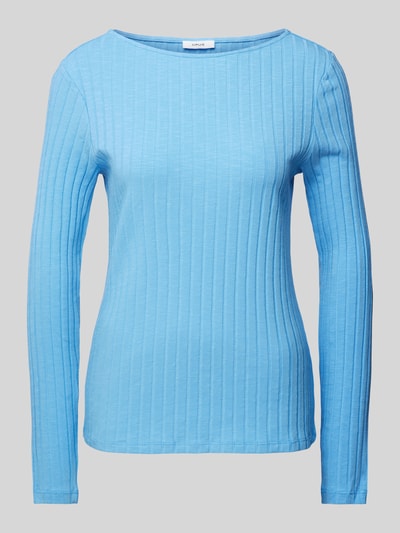 OPUS Longsleeve mit Rundhalsausschnitt Modell 'Sovke' Bleu 2