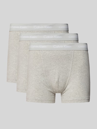 Calvin Klein Underwear Trunks mit Logo-Bund im 3er-Pack Hellgrau 2