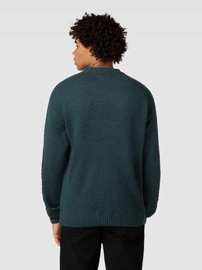 Jack & Jones Gebreide pullover met ronde hals, model 'LAKEWOOD' Donkergroen - 5