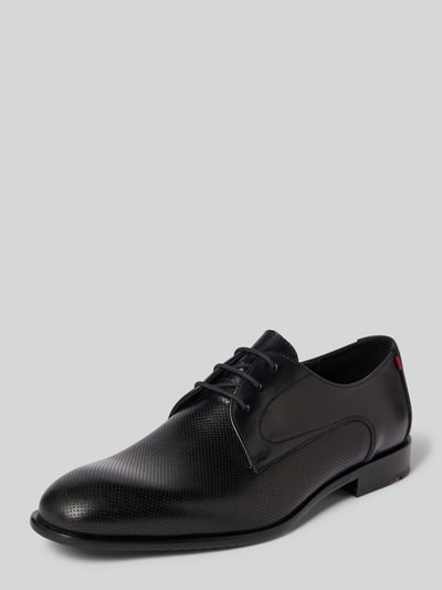 Lloyd Lederderby mit Strukturmuster Modell 'RAPPORT' Black 1