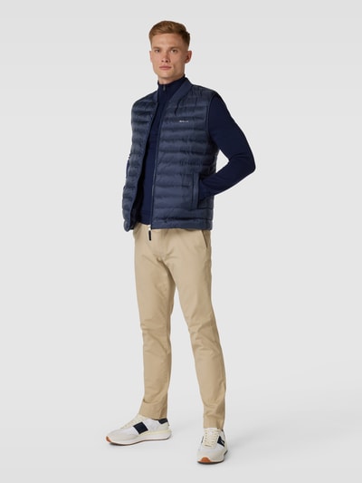 Gant Steppweste mit Label-Print Marine 1