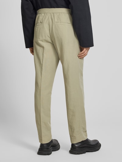 Filippa K straight fit broek van linnenmix Taupe - 5