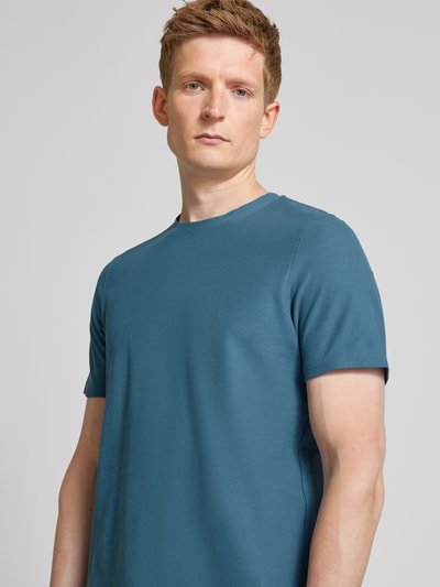 MCNEAL T-shirt met geribde ronde hals Petrol - 3