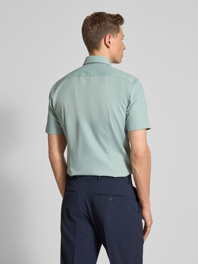 Jake*s Slim fit zakelijk overhemd in design met korte mouwen Lichtgroen - 5