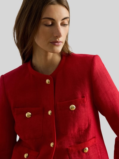 Lauren Ralph Lauren Regular Fit Kurzblazer mit Knopf Details Rot 3