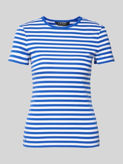 Lauren Ralph Lauren T-Shirt mit Label-Stitching Modell 'ALLI' Hellblau 2