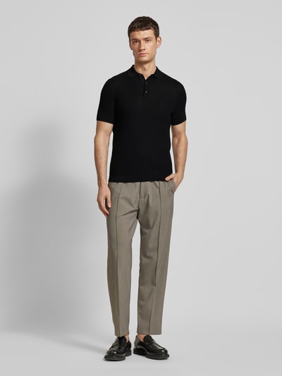 Antony Morato Slim fit poloshirt met structuurmotief Zwart - 1