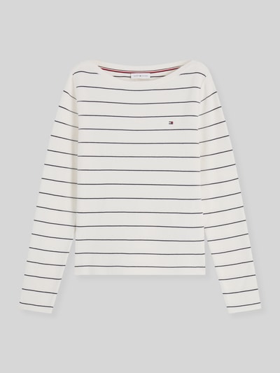 Tommy Hilfiger Sweter o kroju regular fit z mieszanki bawełny Biały 2