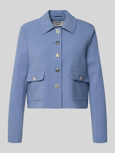 Produktfoto, Regular Fit Blazer mit viscose, opgestikte zakken, platte kraag, met siersteentjes, Model 'Daphne' van Guido Maria Kretschmer, dames, elastische materiaalmix, ruglengte maat 36: 49 cm