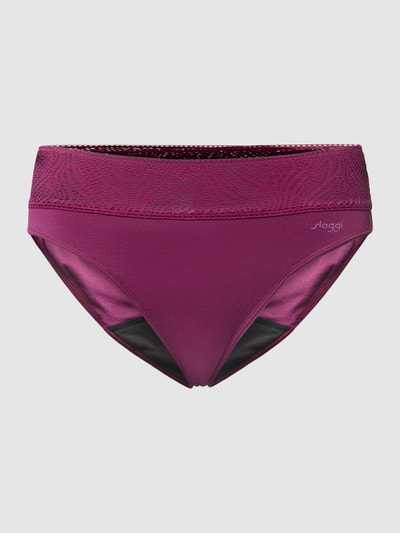 Sloggi Perioden-Pants mit Lochstickerei Bordeaux 2