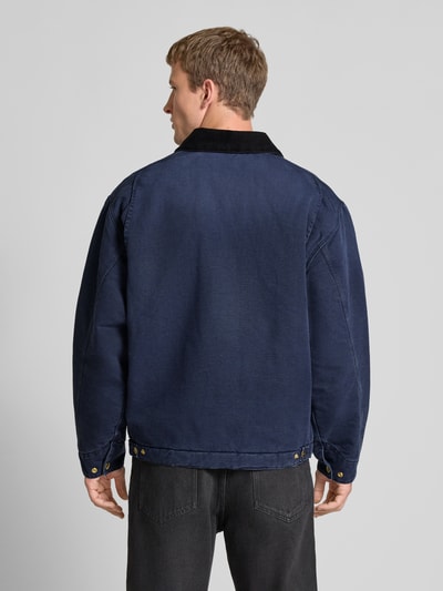Carhartt Work In Progress Regular Fit Jacke aus reiner Baumwolle mit Umlegekragen Marine 5