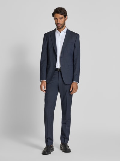 BOSS Slim fit colbert van scheerwolmix, model 'HUGE' Donkerblauw - 1