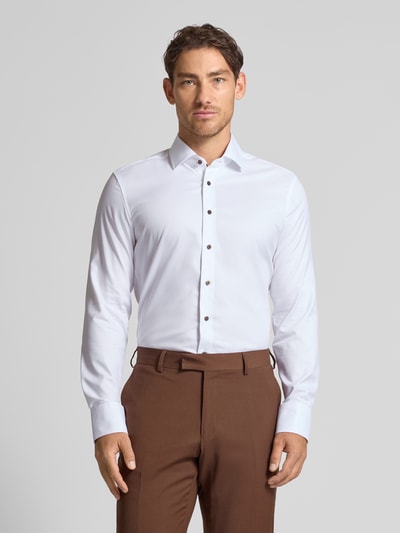 ETERNA Slim Fit Business-Hemd mit Kentkragen Weiss 4